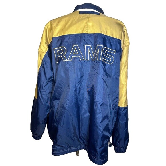 Vintage Y2K St. Louis Rams Logo Athletic Windbreaker Jacket - Picture 3 of 4